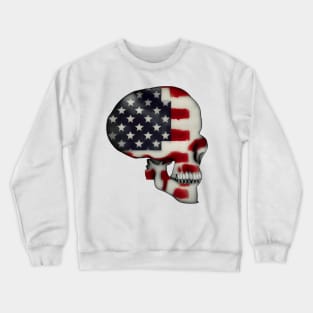 American Flag Skull Crewneck Sweatshirt